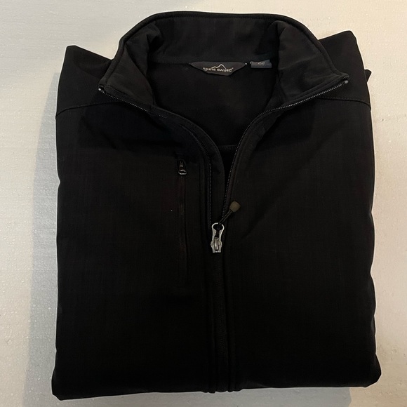 Eddie Bauer Men's Black Soft Shell Jacket Size Large - Picture 7 of 7